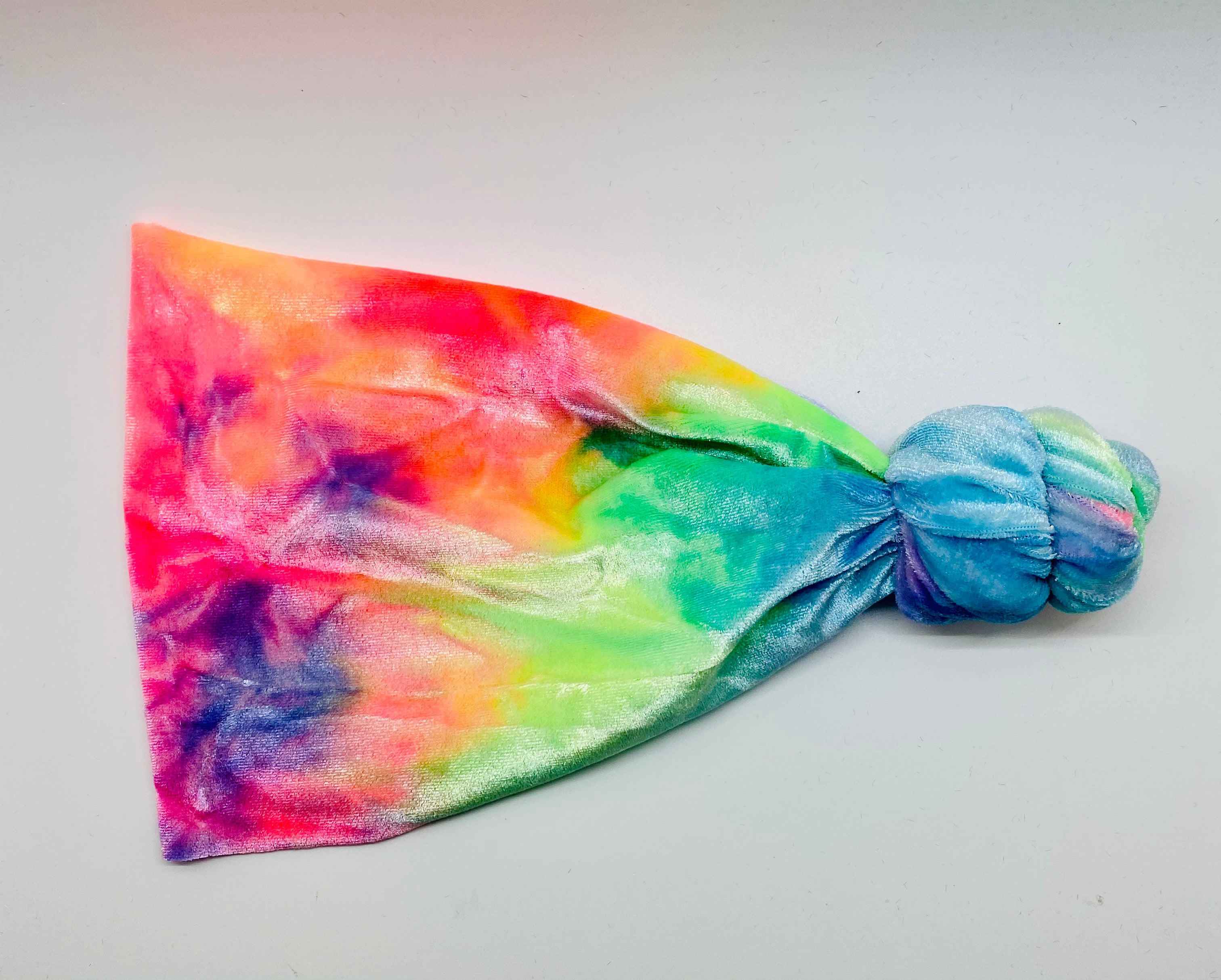 Rainbow Tie Dye Velvet