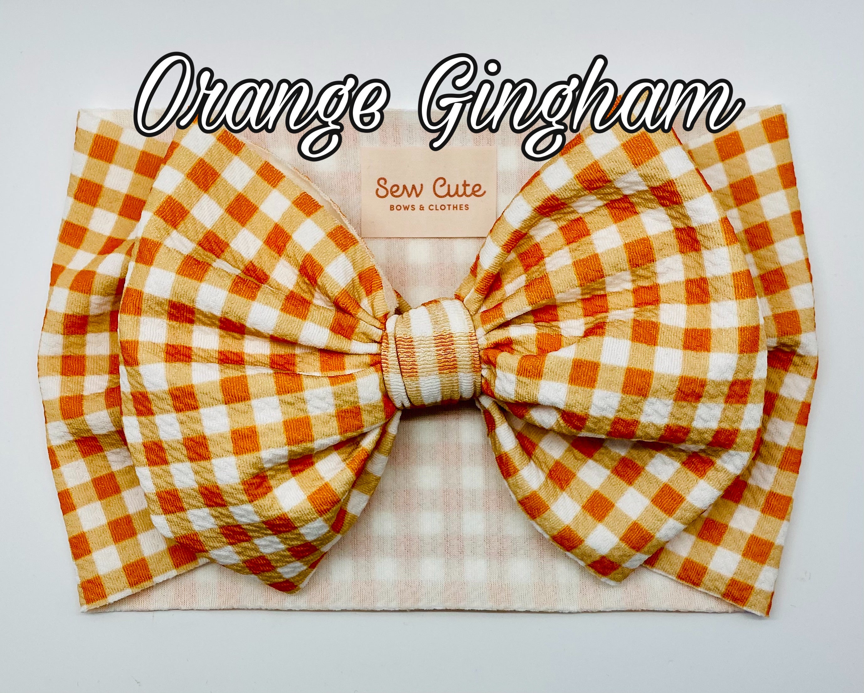 Orange Gingham
