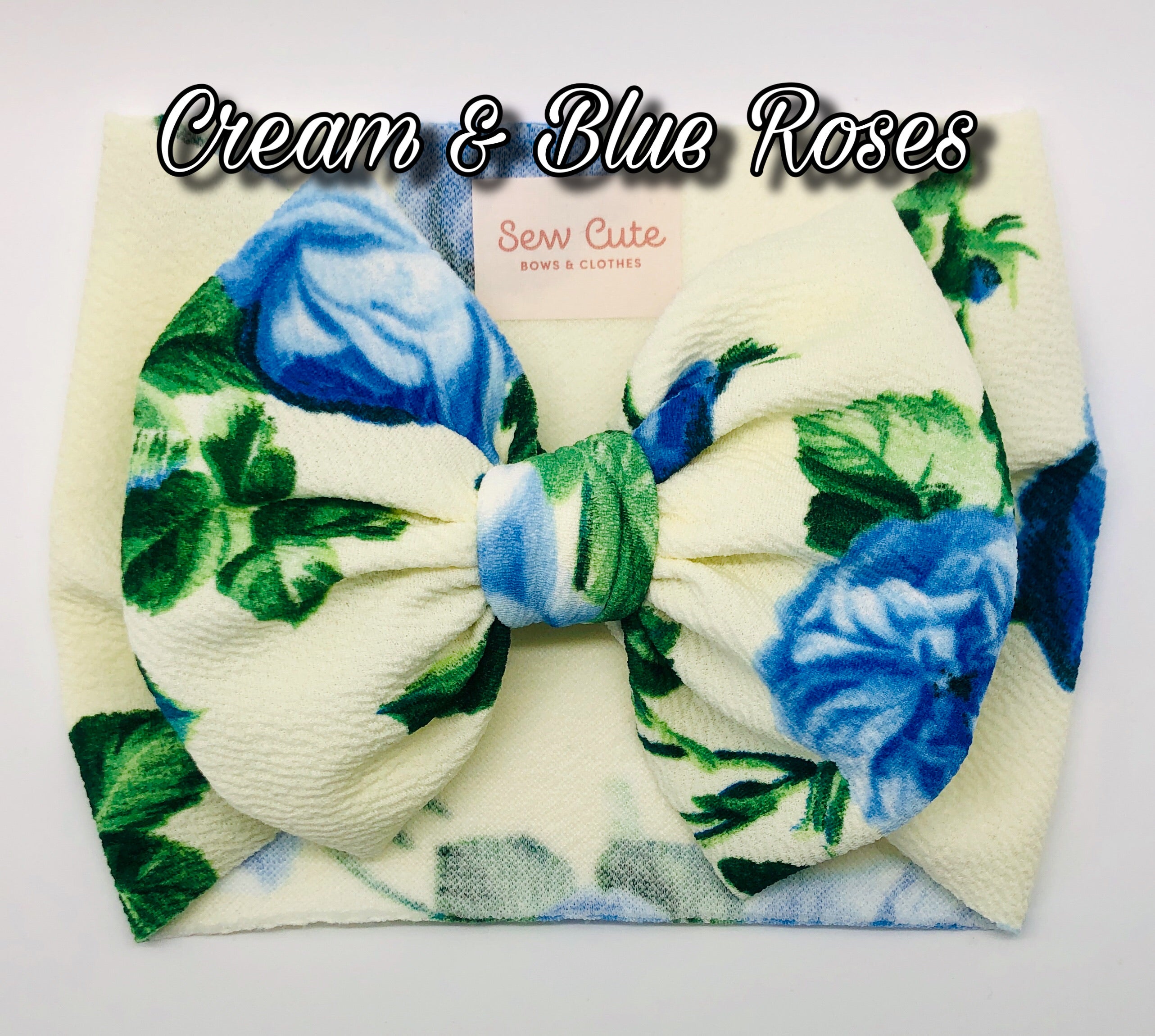 Cream and Blue Roses